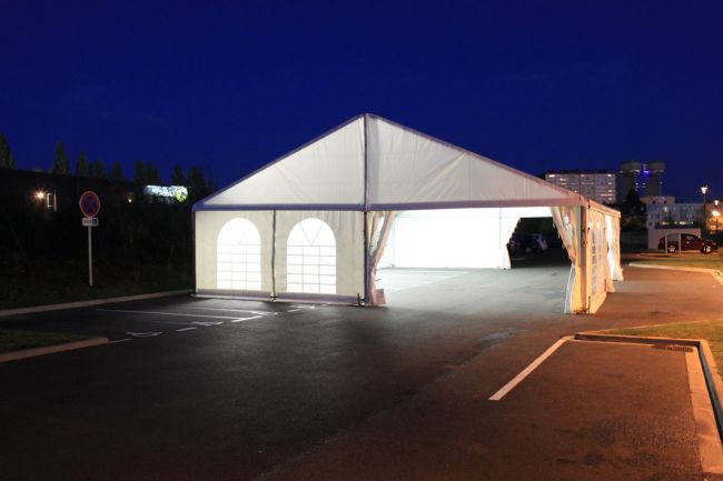 Tente en location pour inauguration a Bois Guillaume, 76